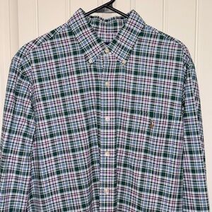Men’s Polo long sleeve button down - size L